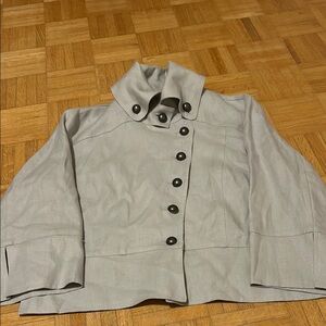 Lousje & Bean Women's Gray Jacket with Button Detail NWOT
